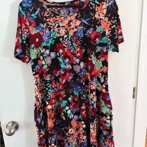 Floral Short Sleeve Dress